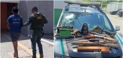 Polícia fecha oficina clandestina de armas de fogo e prende homem em Barbalha, no Ceará