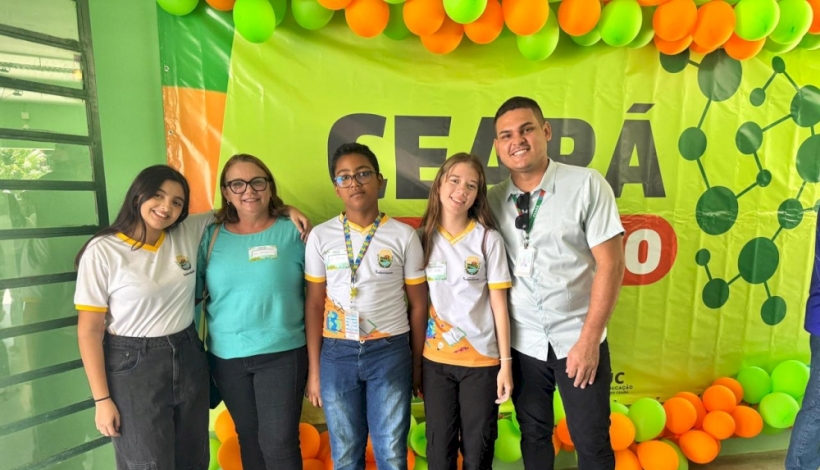 Milena, aluna do 8º ano da Escola Aníbal Rodrigues Pinheiro