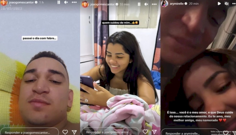 João Gomes e Ary Mirelle reatam namoro.